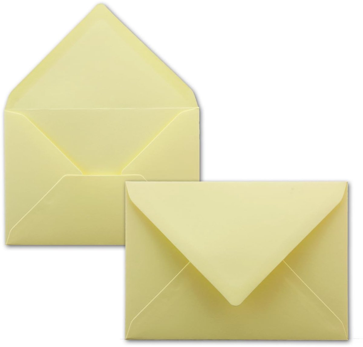 Enveloppenpakket van 100 - Pastelgeel, voor uitnodigingen