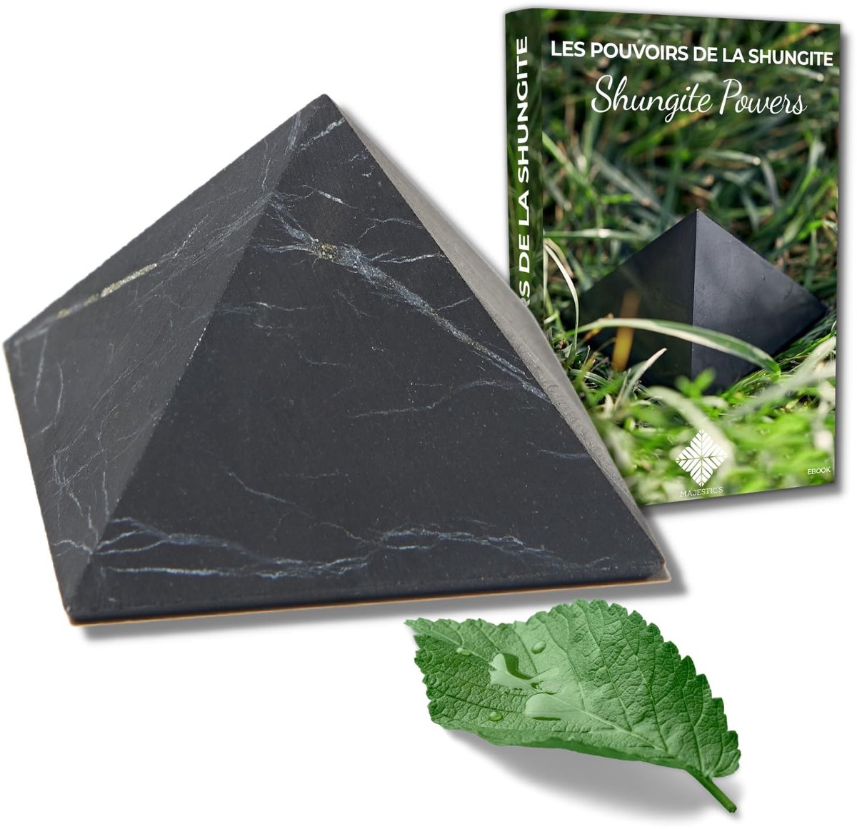 Shungite Natuursteen - Ongepolijst - 9 cm