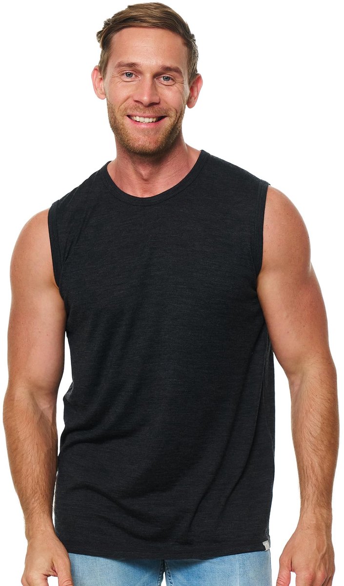 Merino Wool Tanktop - Ademend en lichtgewicht voor heren - Charcoal Grey