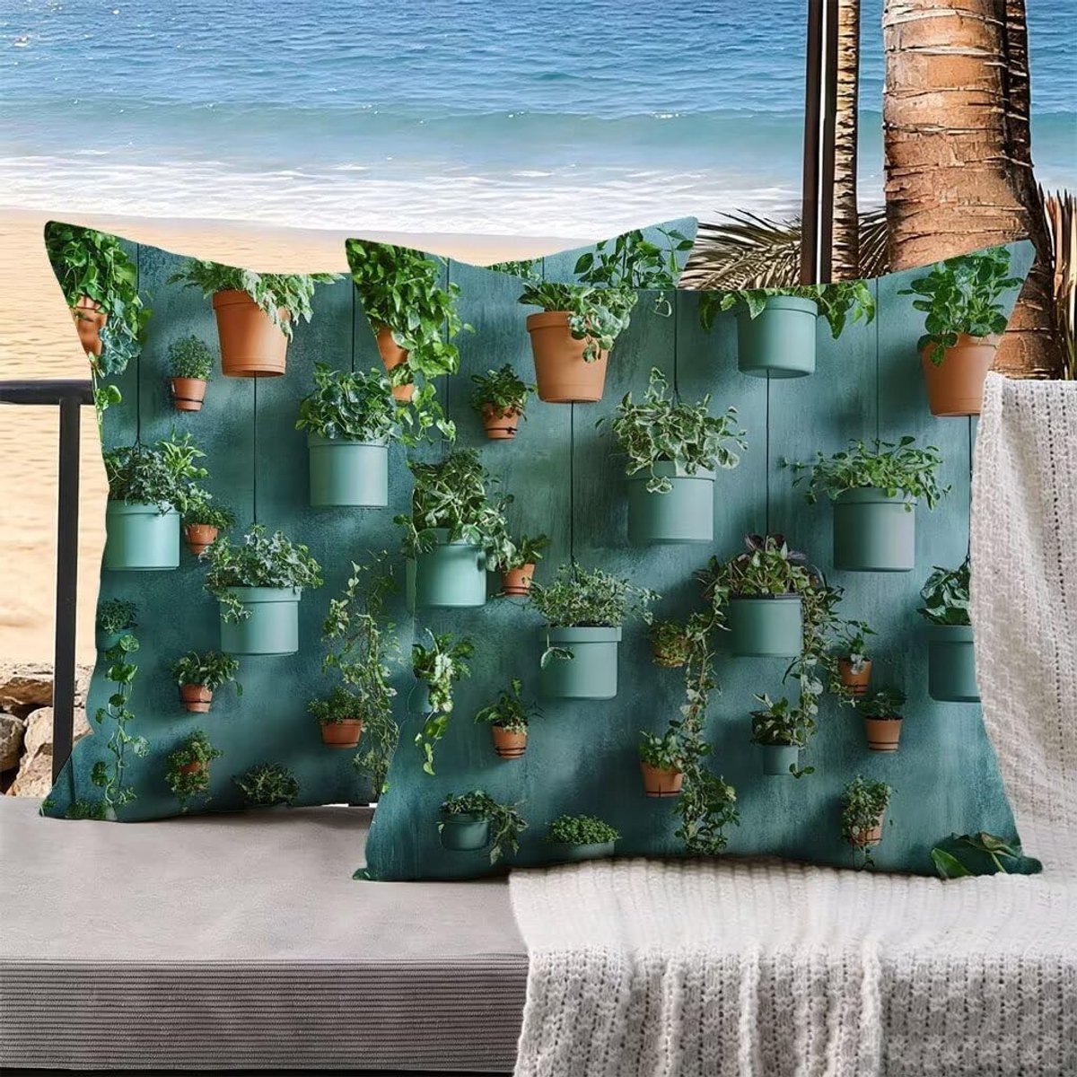 Kussensloop 70 x 70 cm - Waterdicht - Set van 2