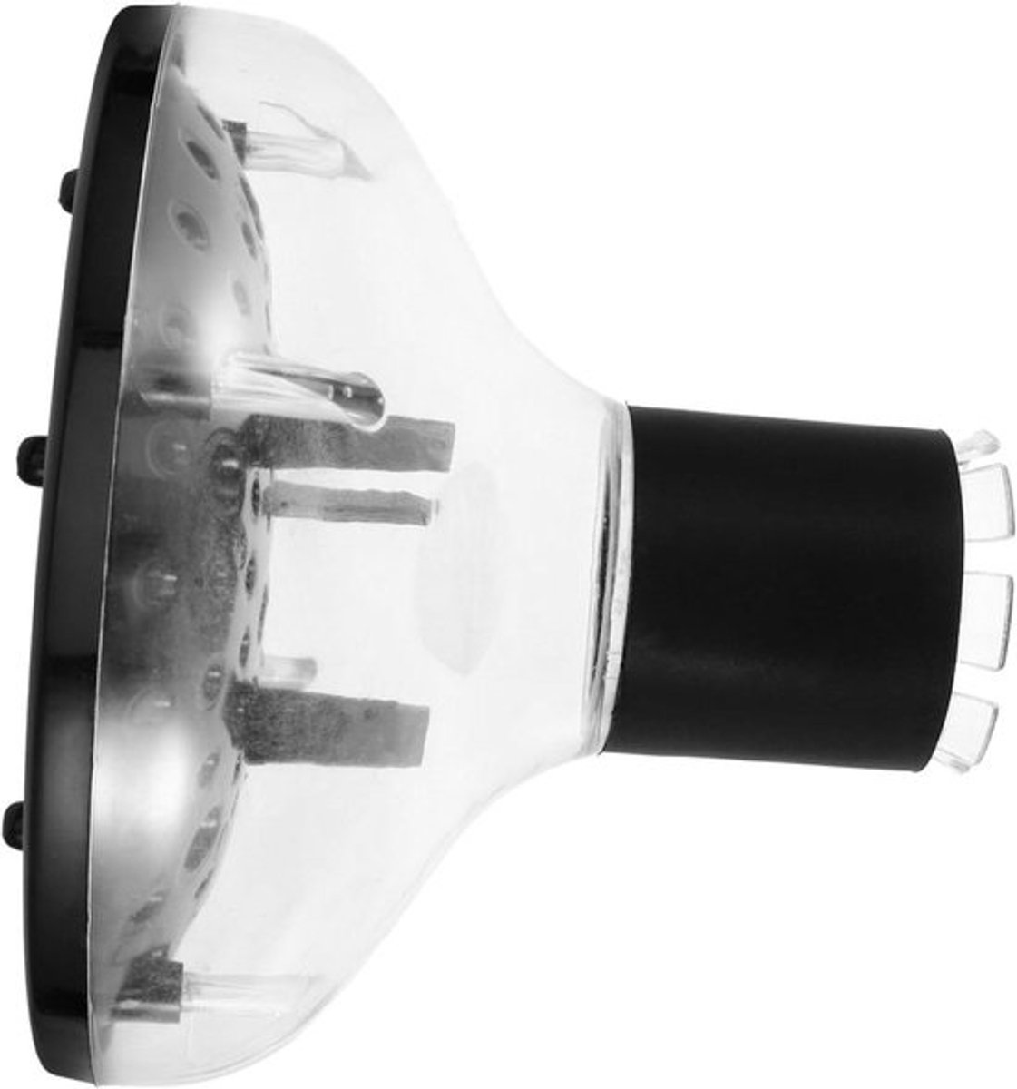Haardroger Diffuser - Krul Diffuser - Haar Stylen - Gelijkmatige Warmte - 15.5 x 15.5 x 13 cm - Transparant