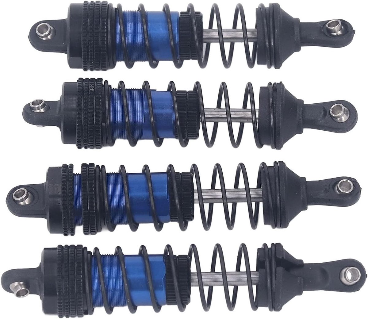 Stabiele Schokdempers voor RC Auto's - 4 Stuks Aluminiumlegering met Hoge Elasticiteit en Zeer Elastische Veer voor Verbeterde Prestaties en Controle