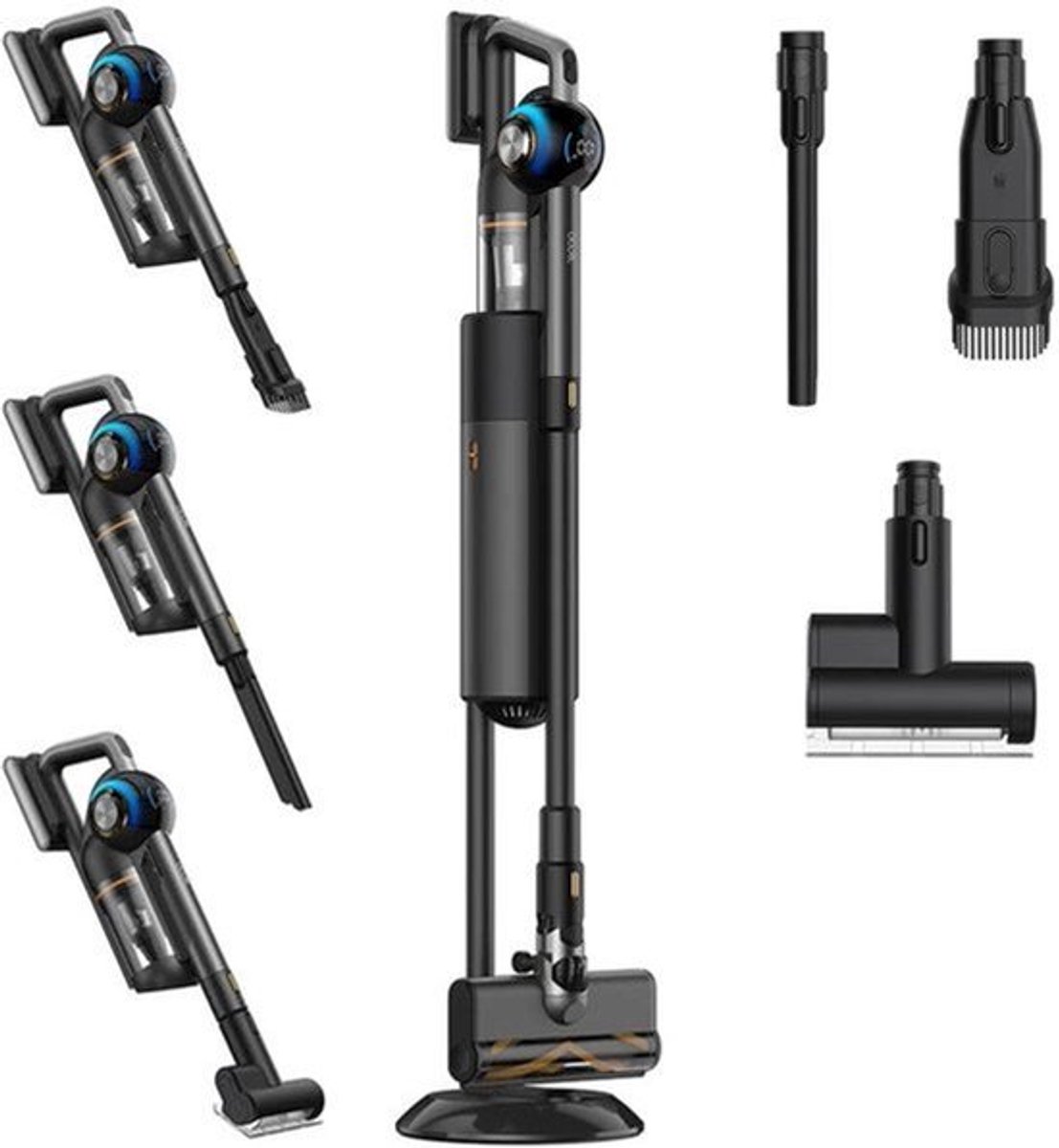 Draadloze Stofzuiger – Snoerloze Zuiger – Handstofzuiger – Stofzuigrobot – Automatisch Reinigingsstation – 2,5 Liter Reservoir – 215AW Zuigkracht