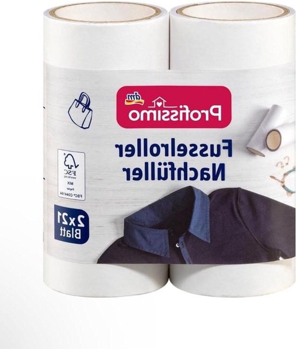 Pluisroller - Kledingroller Pluisverwijderaar - Kleding Reinigen - Ergonomische Handgreep - 21 Vellen - Blauw Zwart