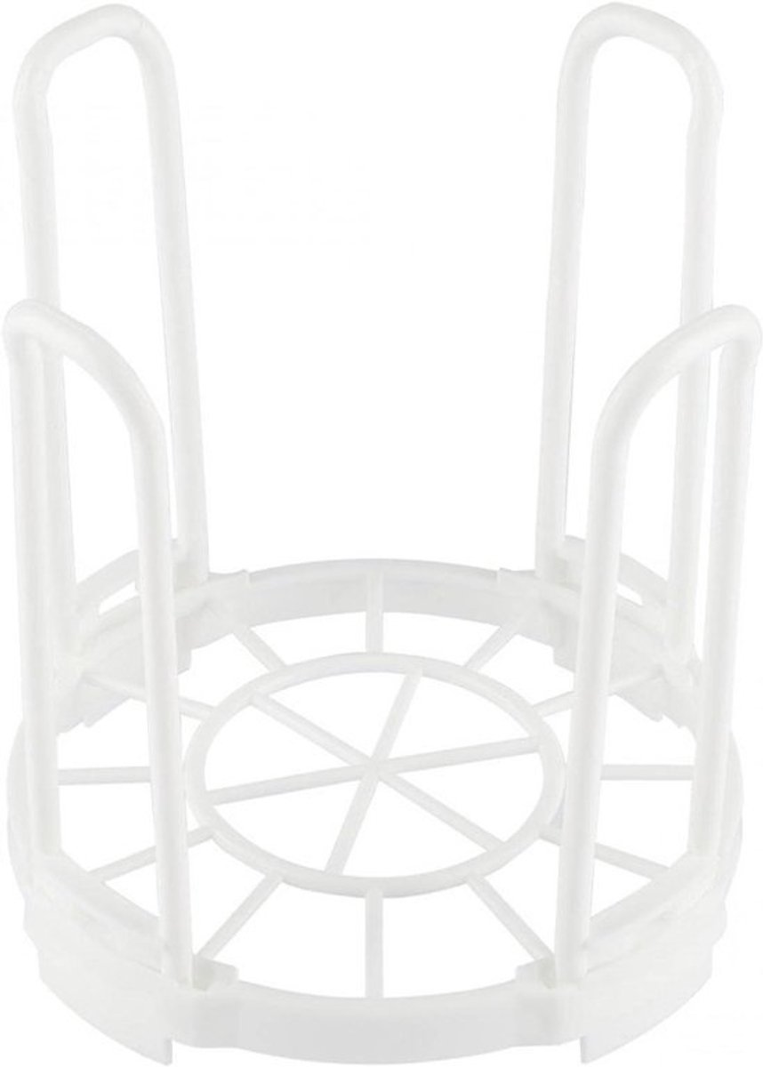 Afdruiprek - Schotelhouder Komrek - Keuken Organiseren - Opvouwbaar Ontwerp - 14.8 cm Hoog - Wit