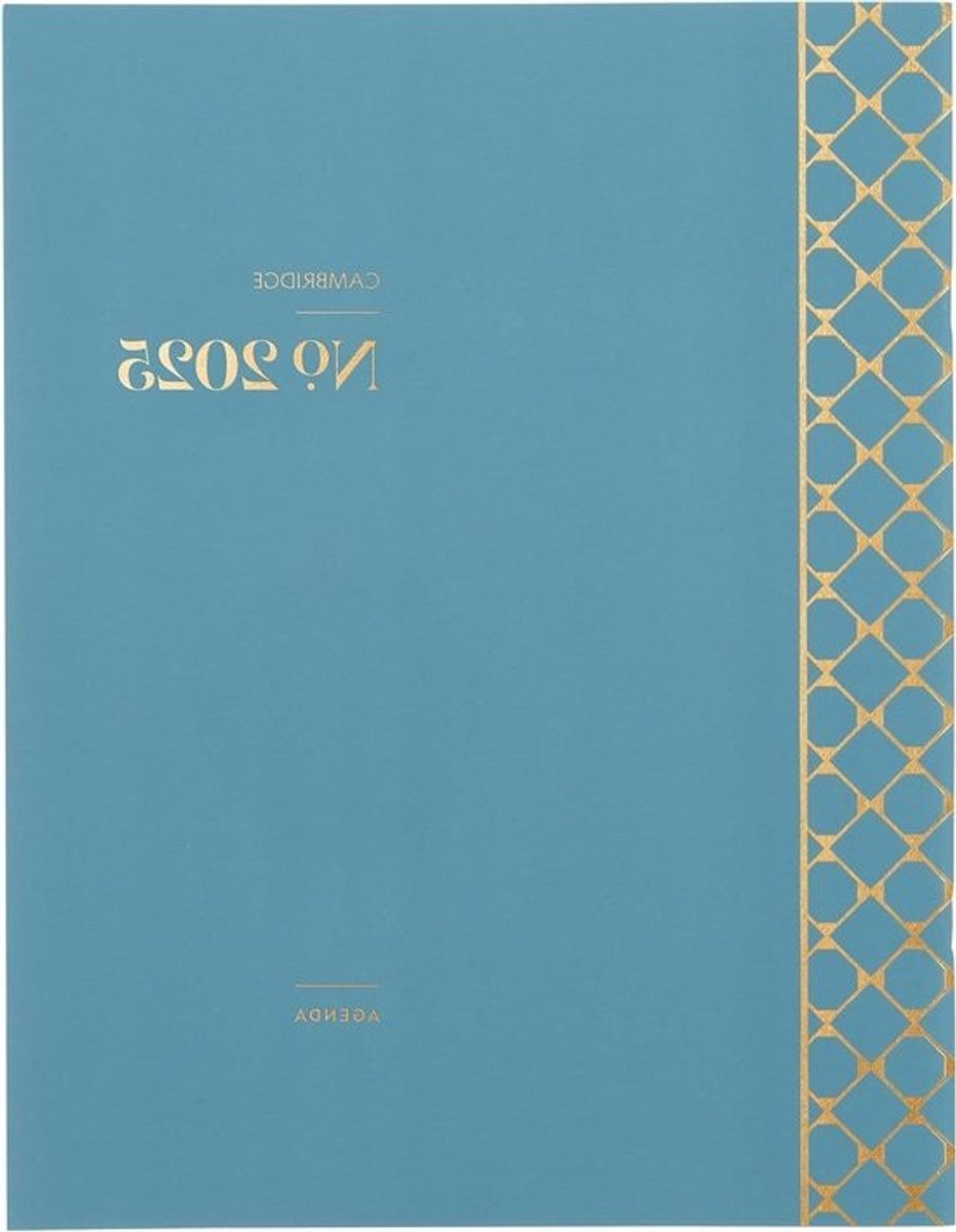Maandelijkse Planner - Afsprakenboek Agenda - Jaarlijks Plannen - Stevige Papieren Omslag - 8-1/2" x 11" - Zee Blauw
