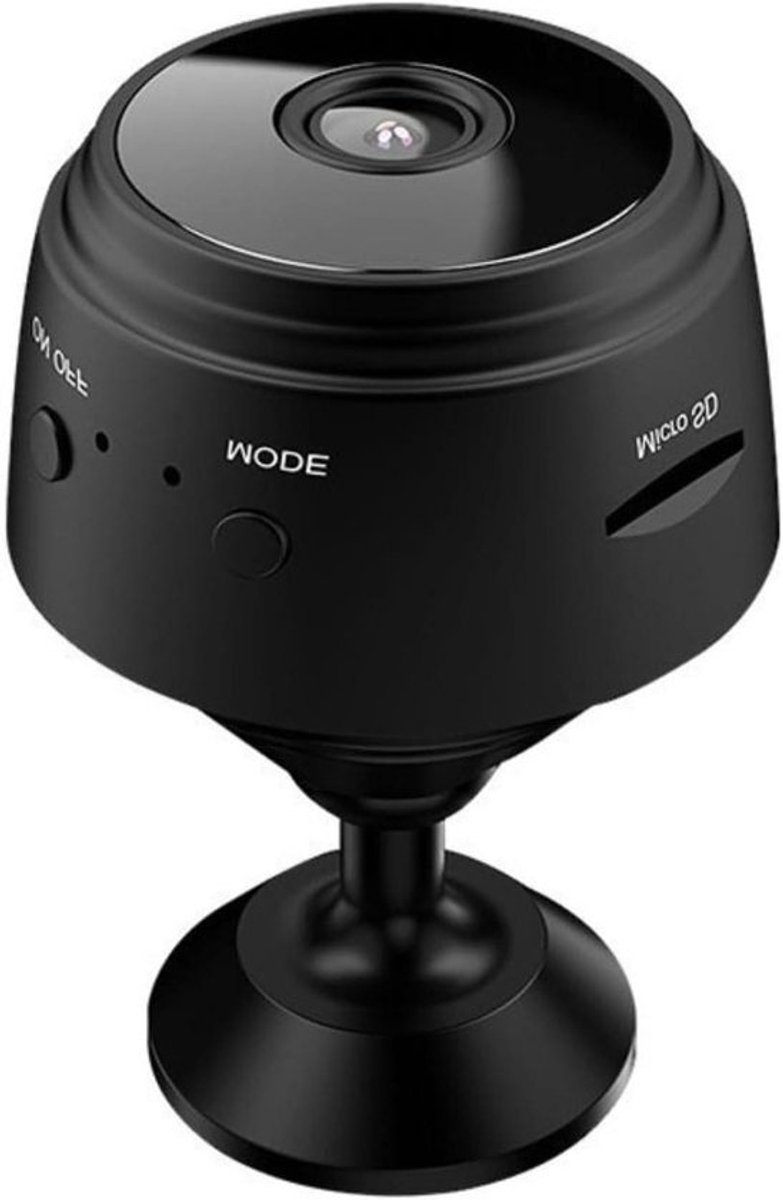 Mini Wifi Beveiligingscamera - Verborgen Camera Draadloos - Thuisbewaking - 1080p Nachtzicht - 10 x 10 x 10 mm - Zwart