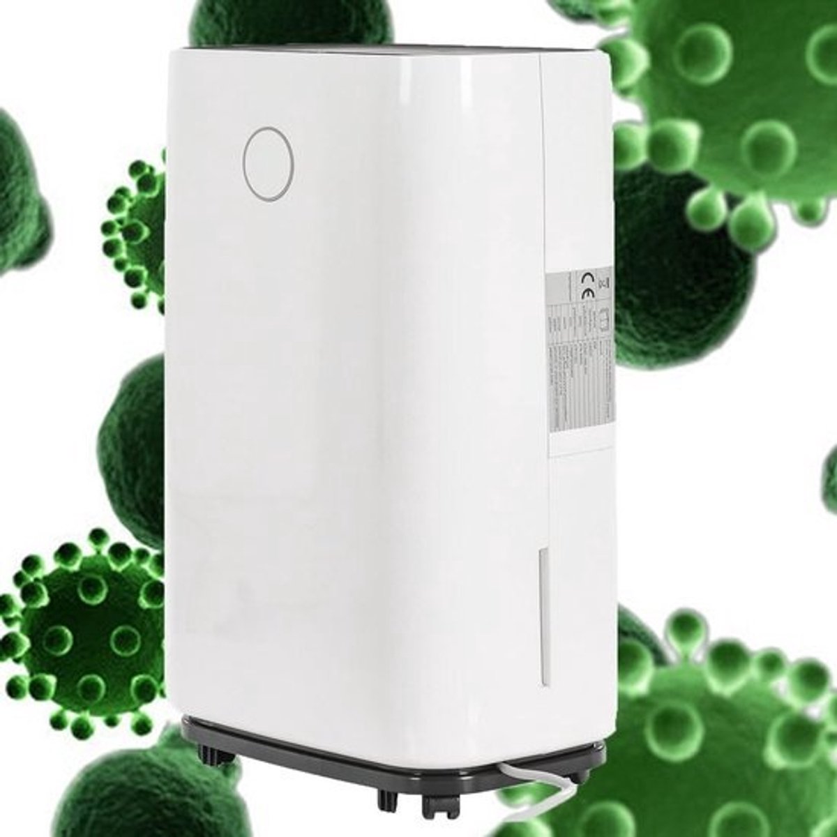 Luchtontvochtiger - Vochtvreter - Droge Lucht - Intelligente Regeling - 4 Liter Tank - Grijs