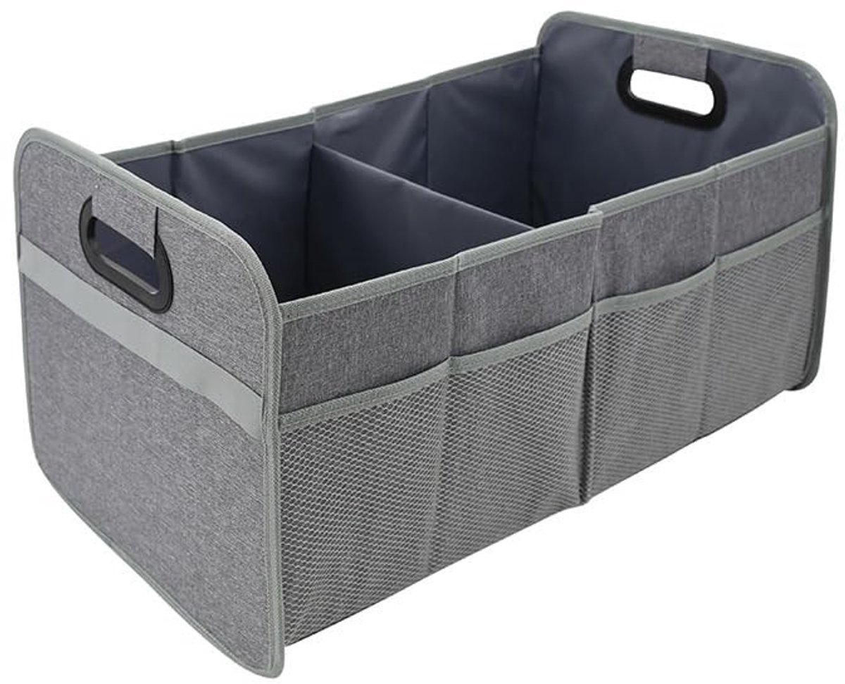 Opvouwbare Kofferbak Organizer Set van 2 - Grijs, 55L