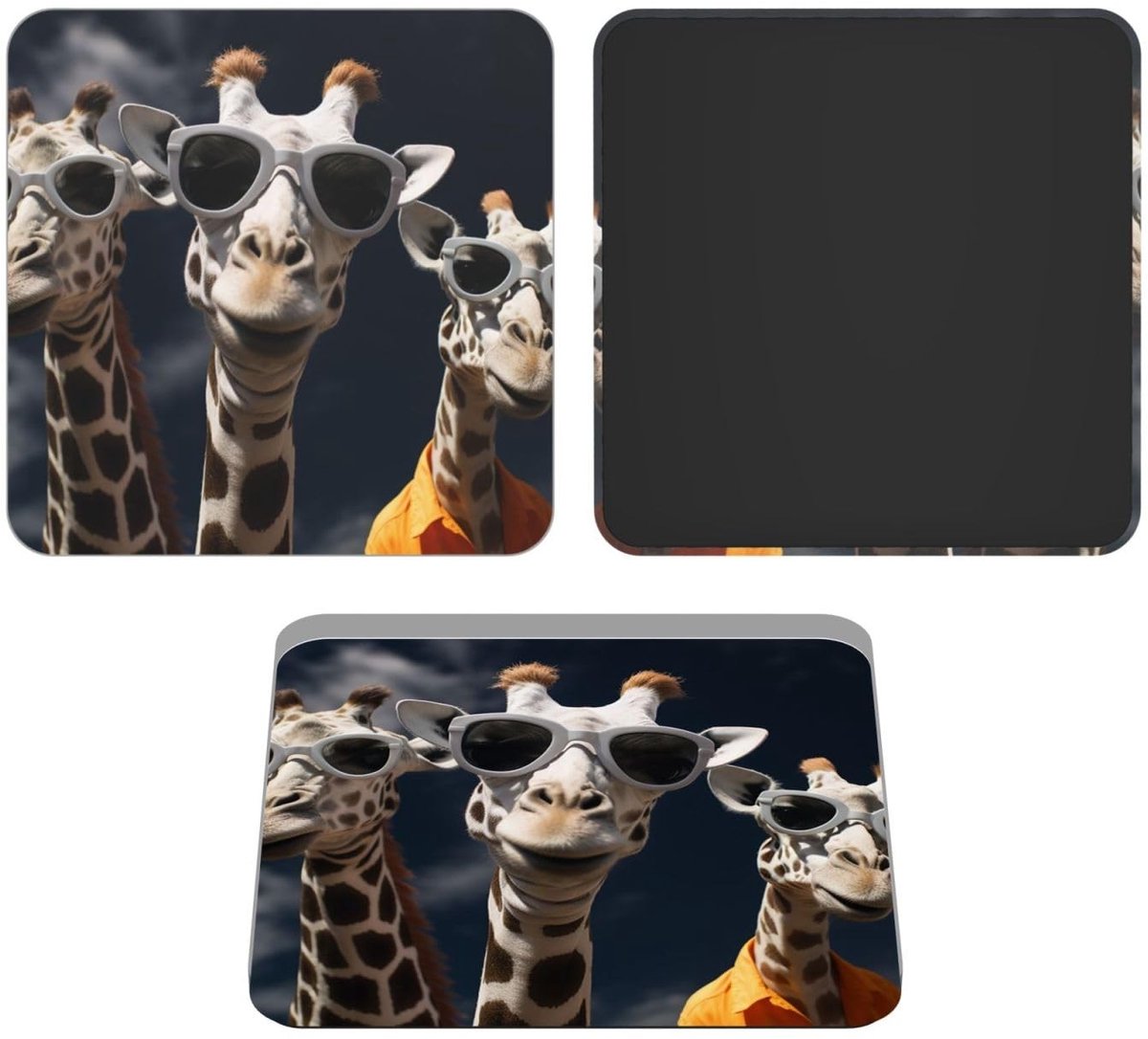 Koelkastmagneten met giraffen - Decoratief acryl 3 stuks