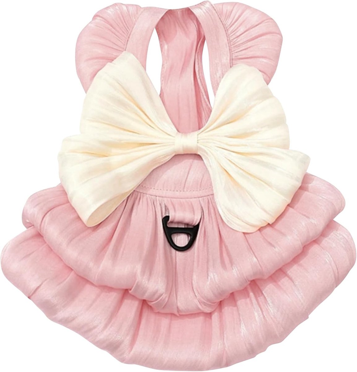 Schattige jurk voor kleine honden met strik en D-ring, perfect voor speciale gelegenheden en dagelijkse outfits
