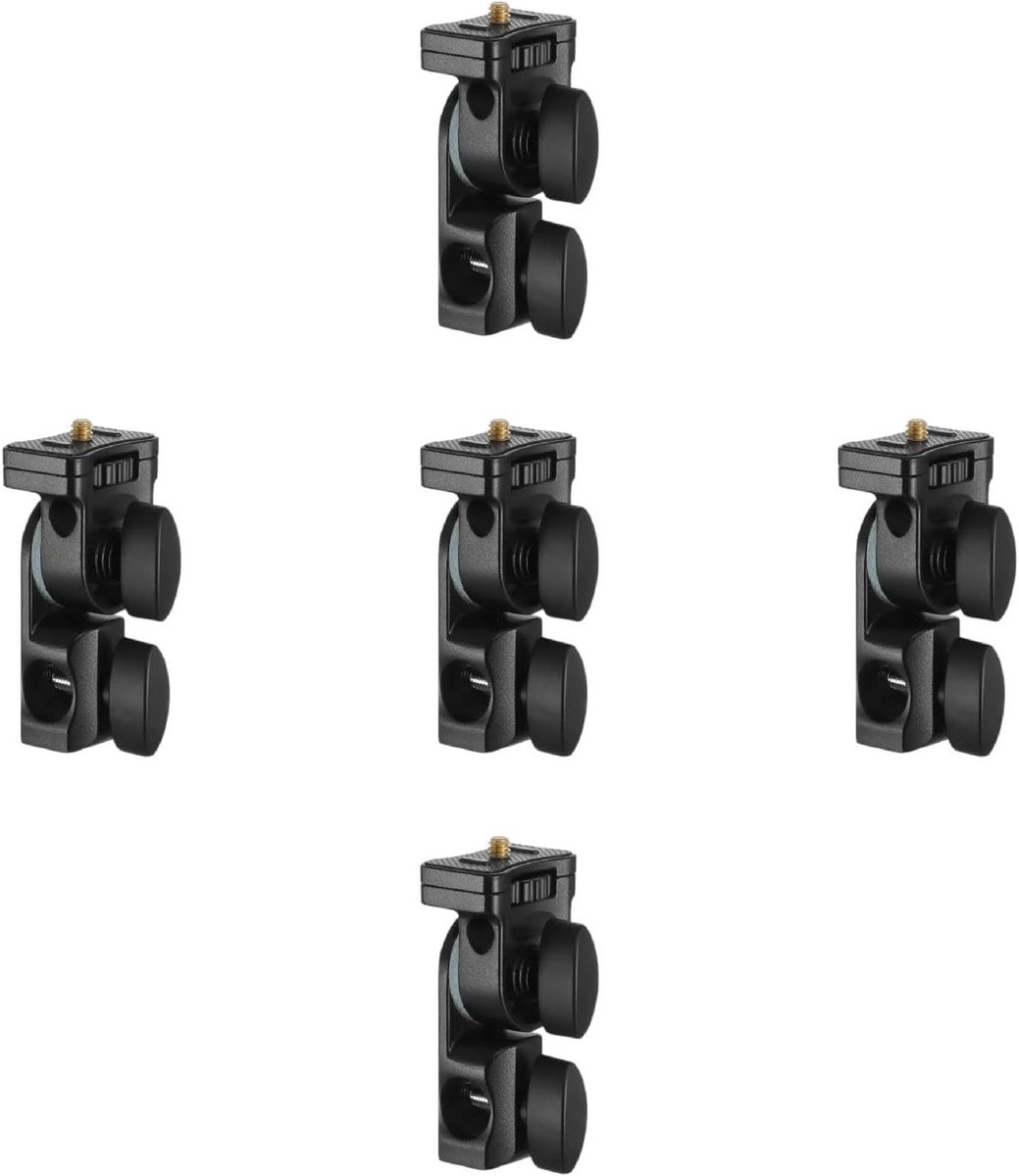 Flash Bracket met 1/4" Schroef - Zwart