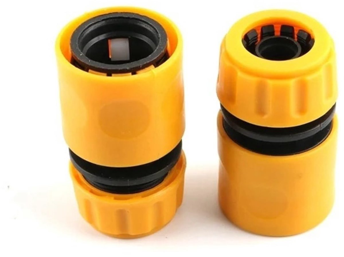 2 Stuks Snelkoppeling Voor Tuinslang - 1/2 Inch