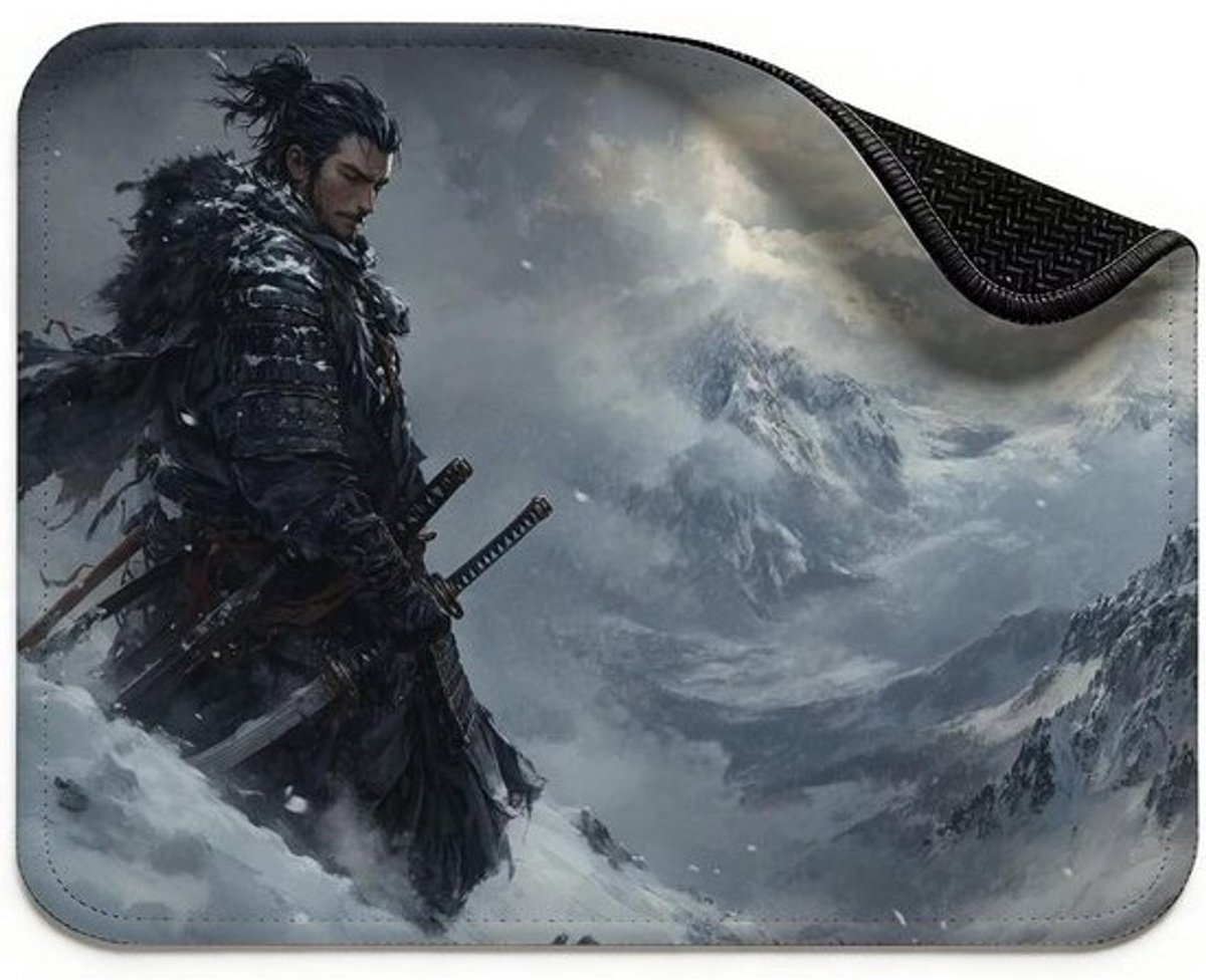 Kleine Muismat - Bureauonderlegger Speelmat - Gaming en Kantoor - Glad Lycra Oppervlak - 340x280x3mm - Zwart