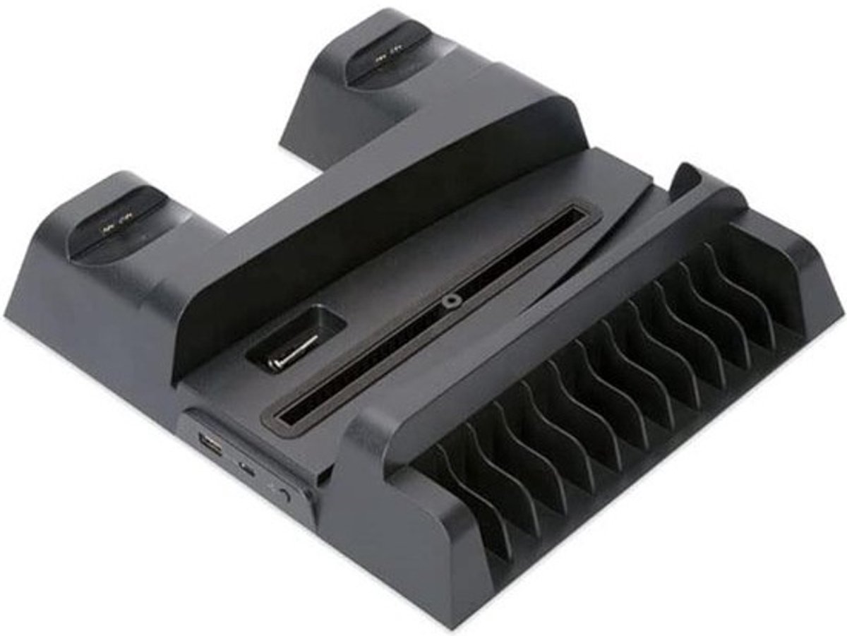 Controller Laadstation - Oplaaddock Houder - PS5 Opladen - Dubbele Oplaadpunten - 316 x 135 x 6 cm - Zwart
