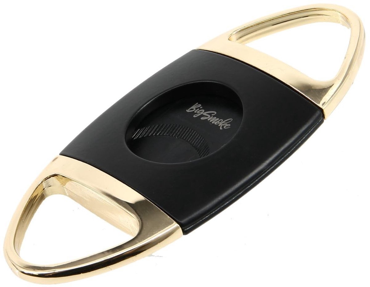 Sigarenknipper - Dubbele tanden - Zwart/Goud
