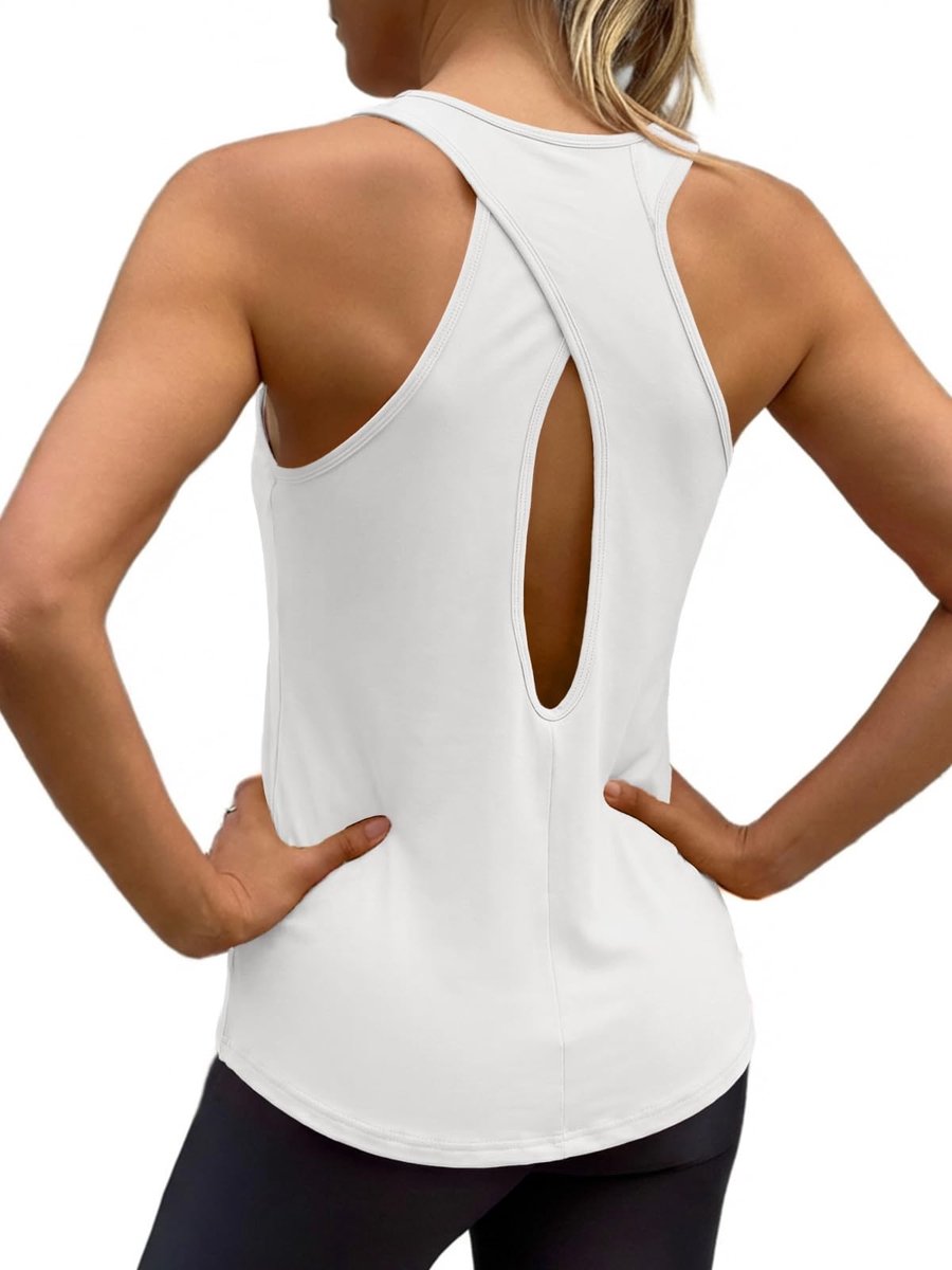 Dames Tanktop - Ademend en lichtgewicht - Wit