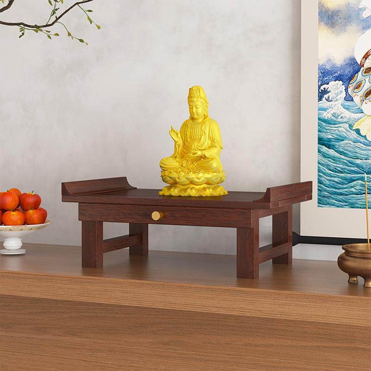 Meditatie Altaartafel - Compacte Altaar Tafel voor Spirituele Ruimte