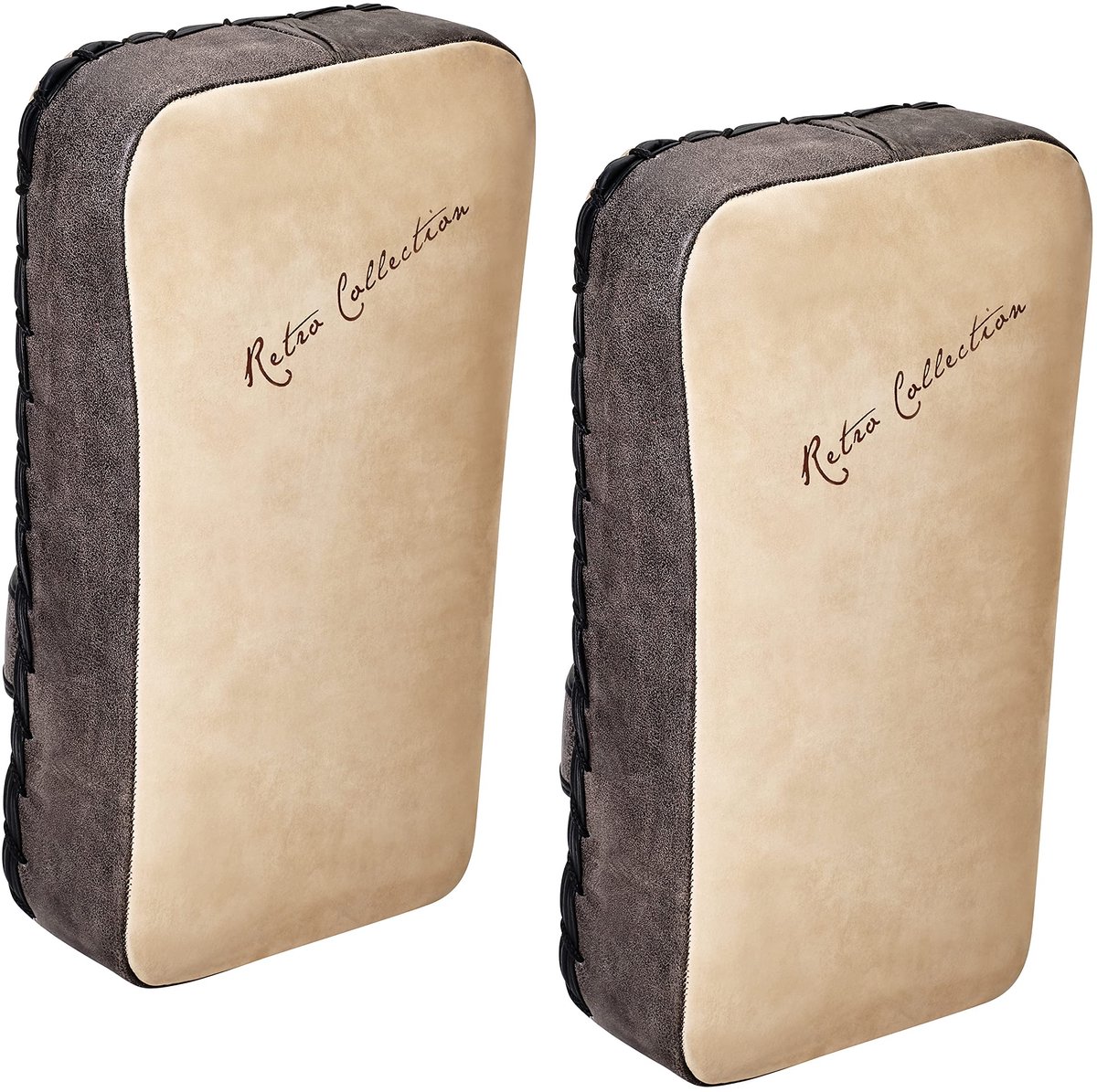 Makiwara Impact Pad - Retro cowhide - Set van 2