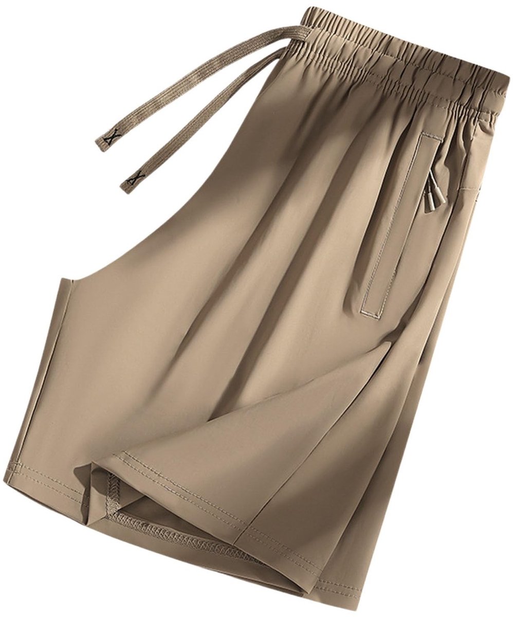 Casual Capribroek - Zacht en Ademend Stretchmateriaal - Koffie