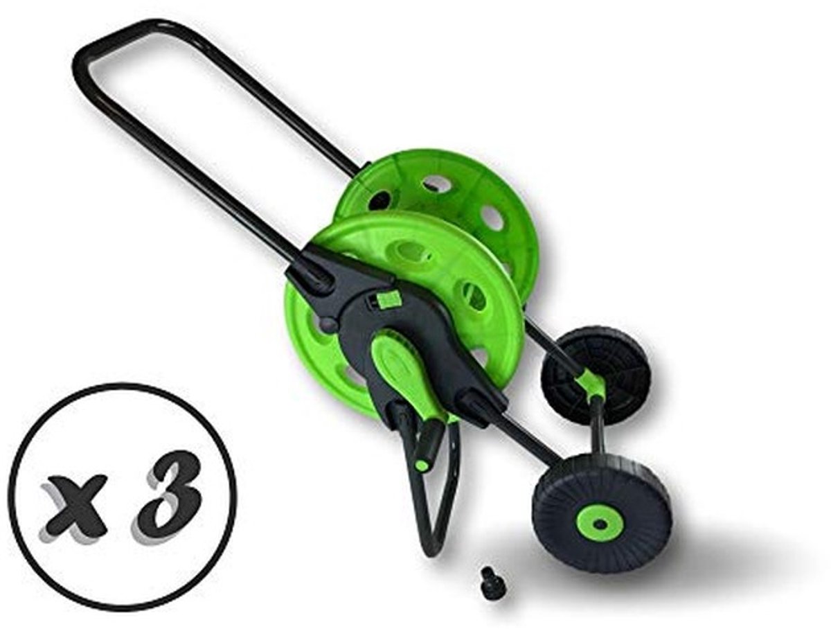 Tuinslangwagen met ruimte voor 45 m slang - Grijs-groen