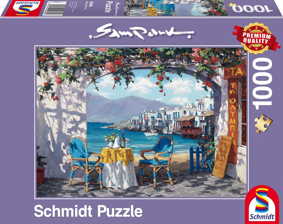 Puzzel Rendezvous op Mykonos - 1000 Stukken voor 12 Jaar en Oudere