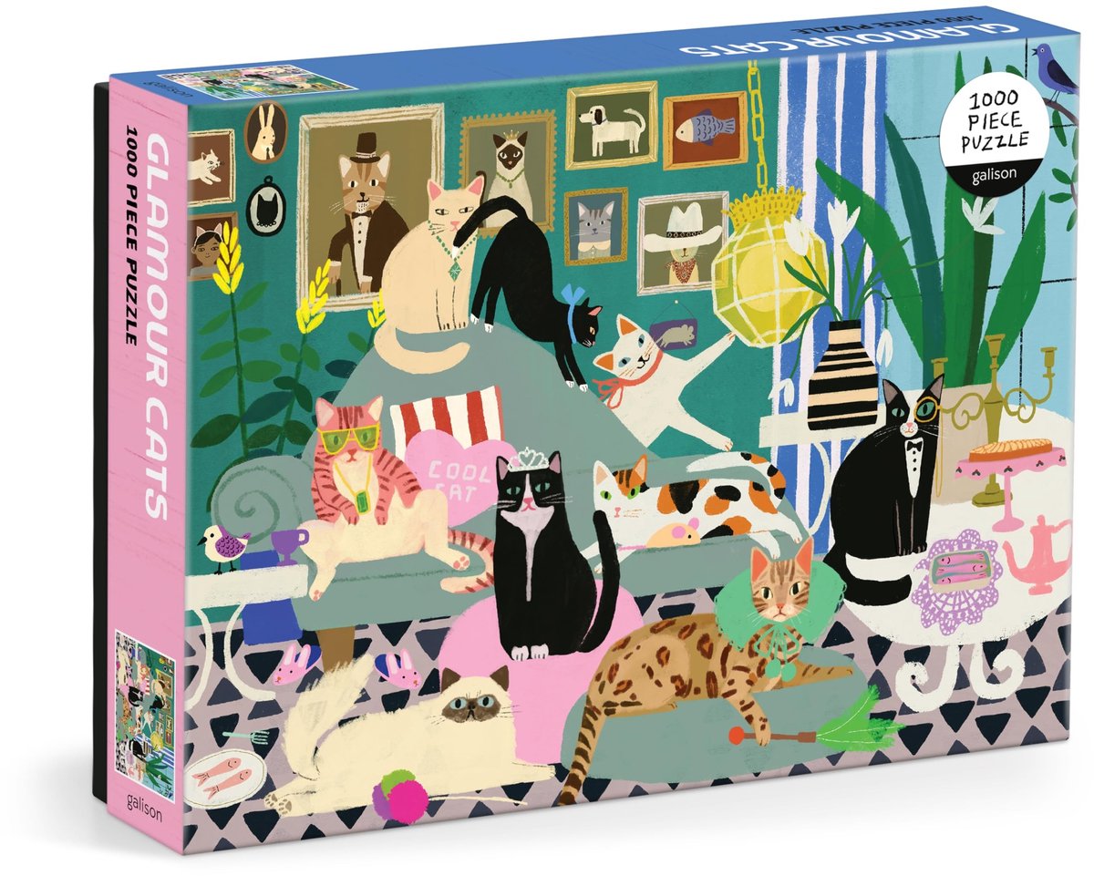 Glamour Cats Puzzel - 1000 Stukken