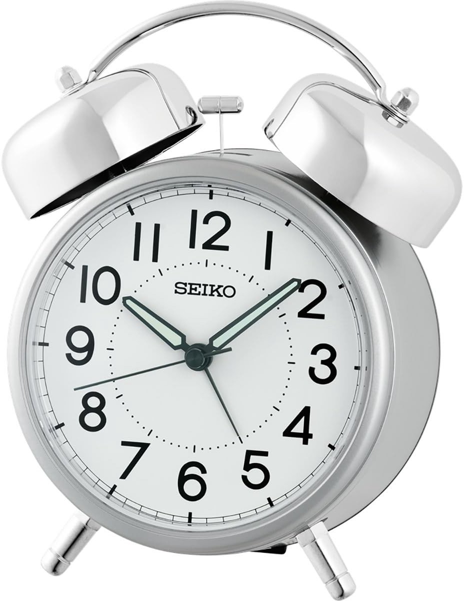 Alarmklok met snooze functie - Zilver metallic