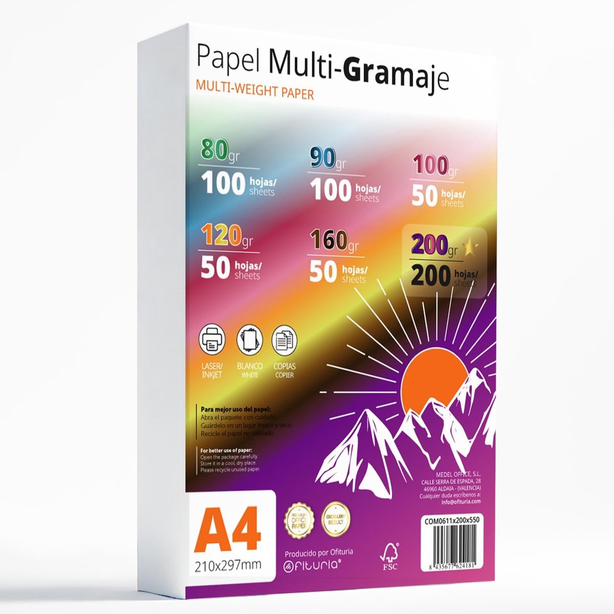 A4 Papier voor Printer en Creatieve Projecten - Wit