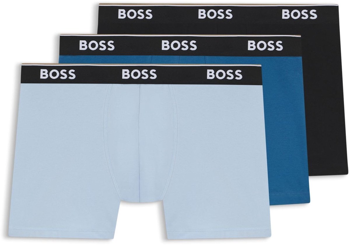 Boxerbriefs - Effen - Open Blauw - 3 stuks