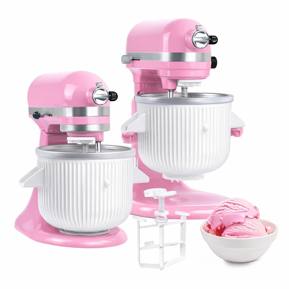 IJsmaker Accessoire voor Keukenmixers - 1.9L Capaciteit voor IJs en Sorbet