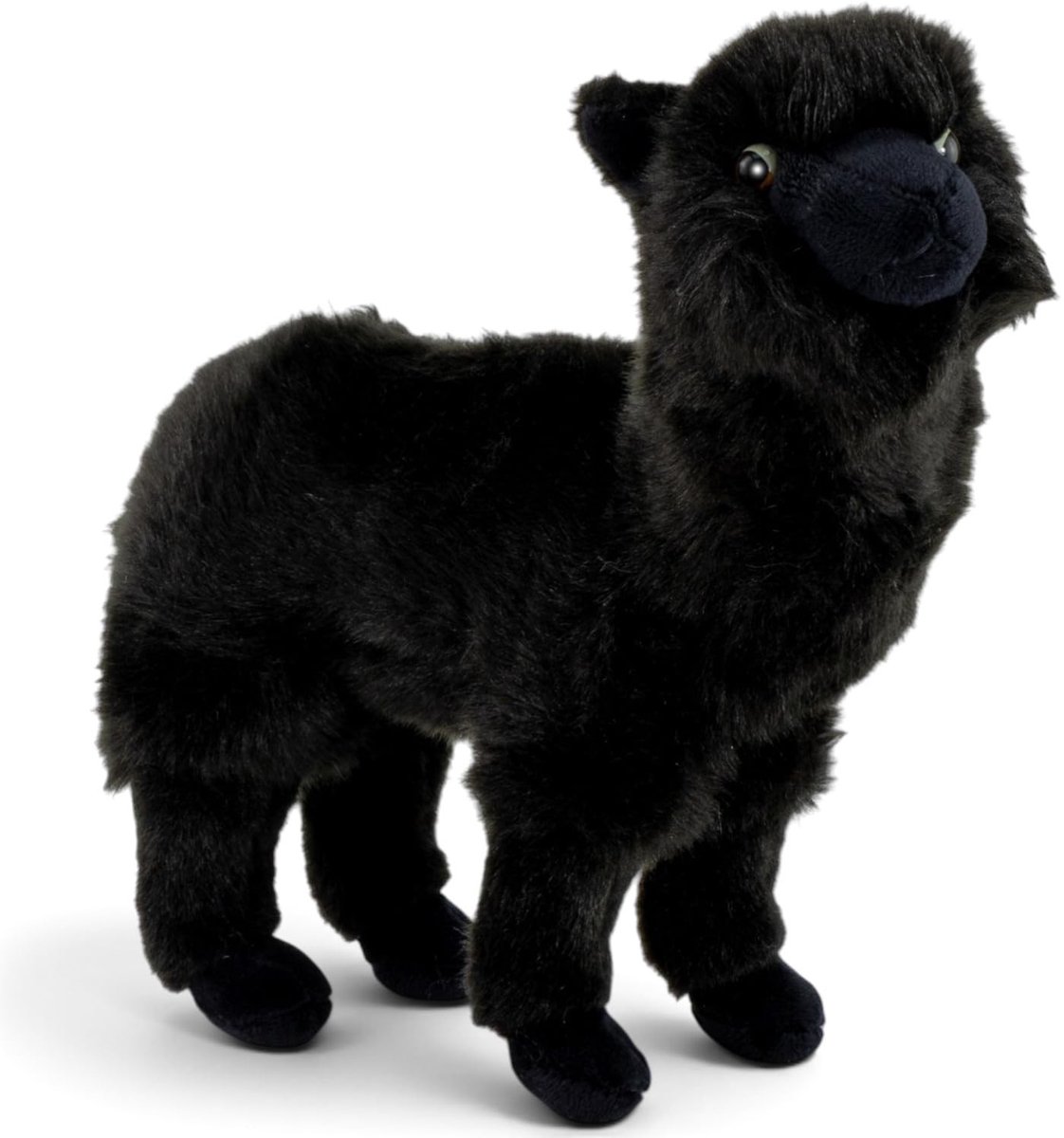 Pluche Alpaca - Zachte Knuffel van 23 cm - Zwart