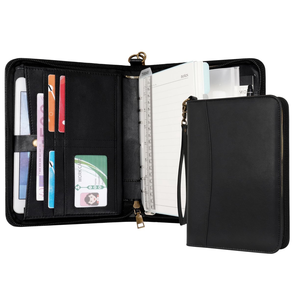 A5 Portfolio Met Rits - Kunstleer Notitieboek voor Organisatie