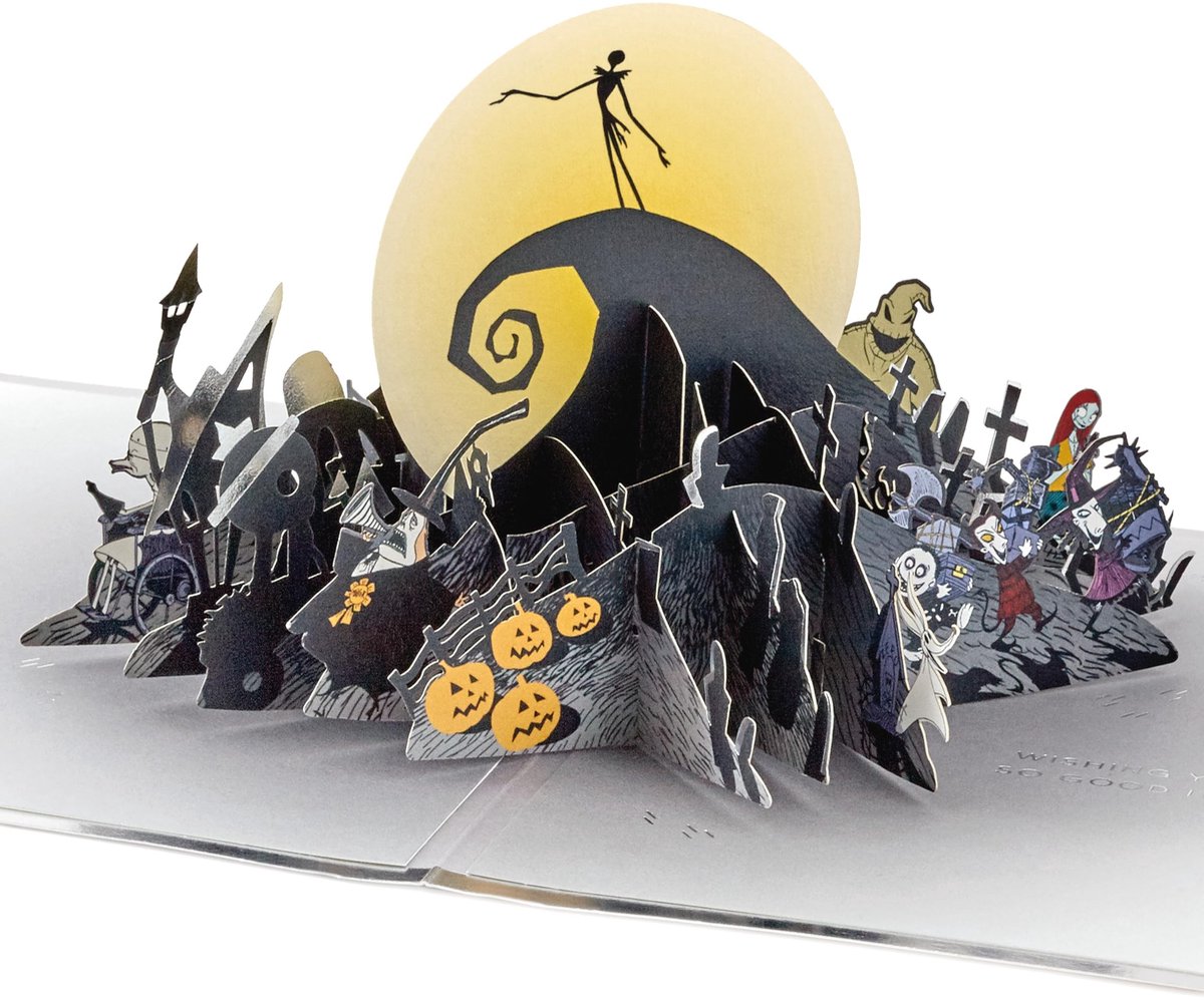 Pop-Up Verjaardagskaart - Nightmare Before Christmas