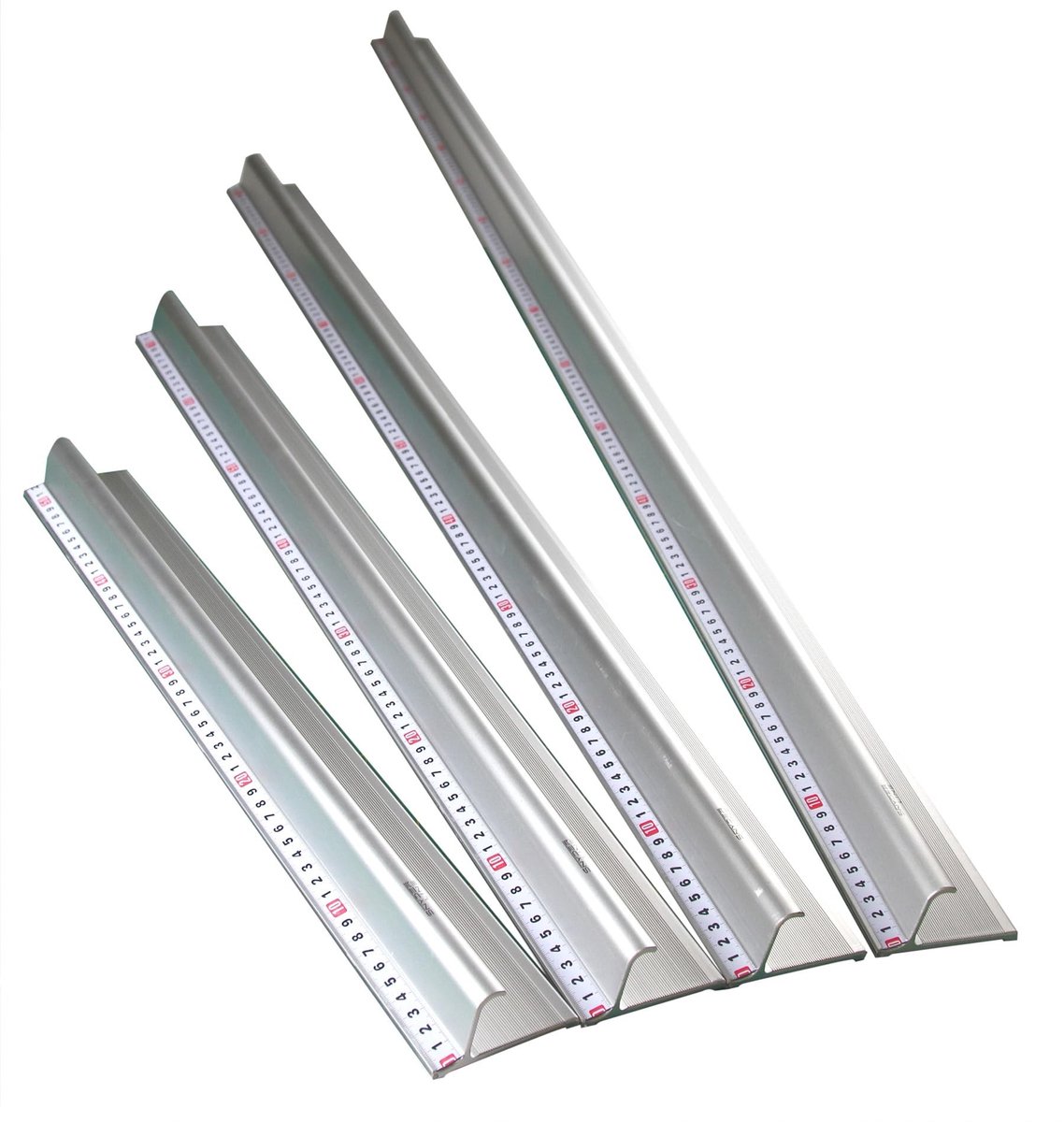 Snijliniaal - Aluminium 70 cm - Niet-slip stalen rand