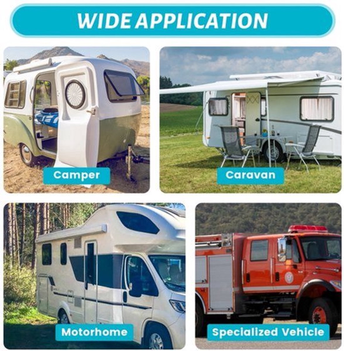 Camperraam – Camper Uitzetraam – Caravan Raam – Motorhome Raam – Schuifraam – 45x50 cm – Aluminium Frame – Geïntegreerd Verduisteringsgordijn & Vliegenscherm