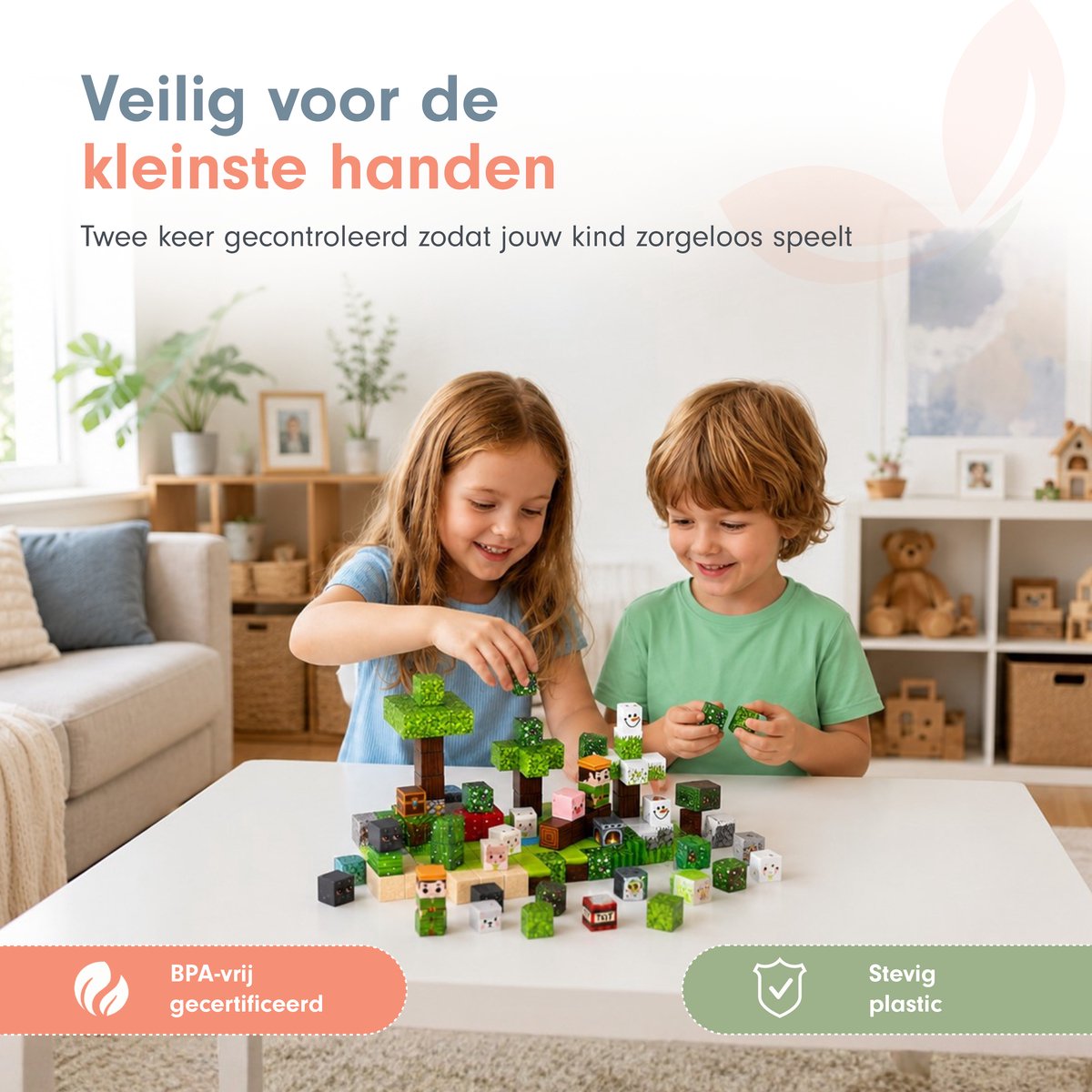 Sweet Sprout Magnetische Blokken - 150 stuks - Speelgoed - Magnetic Tiles - Blokken - Magnetic Cubes - Bouwstenen - Bouw jouw magna wereld - Magneten speelgoed - Constructiespeelgoed — cadeau in Spellen & Speelgoed - foto 2