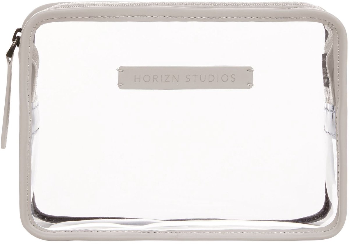 Horizn Studios accessoiretas cosmetische tas Liquids Bag Sand Grey transparant