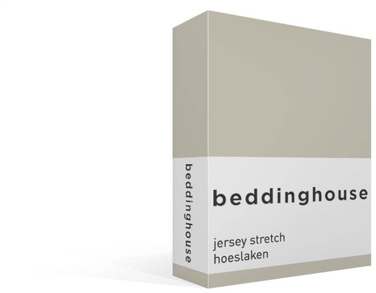 Beddinghouse jersey stretch hoeslaken - 180x200/220 cm - Lits-jumeaux - Sand
