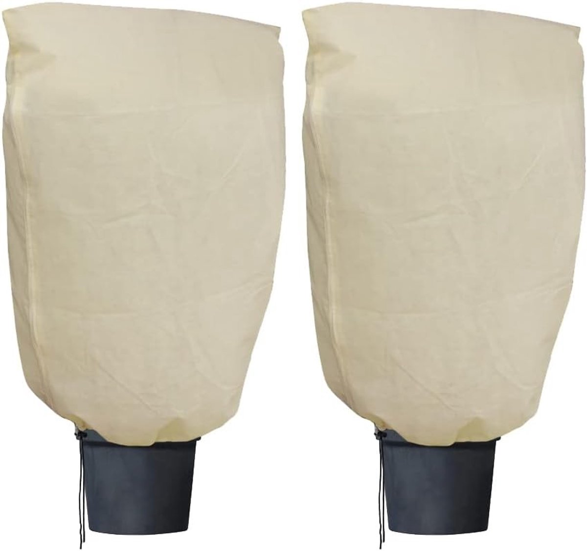 Winterse Fleece Beschermhoes voor Planten, 2-Pack Verwarmende Jassen (80 x 100 cm) - Vorstbescherming, Tuinaccessoires, Plantenzorg