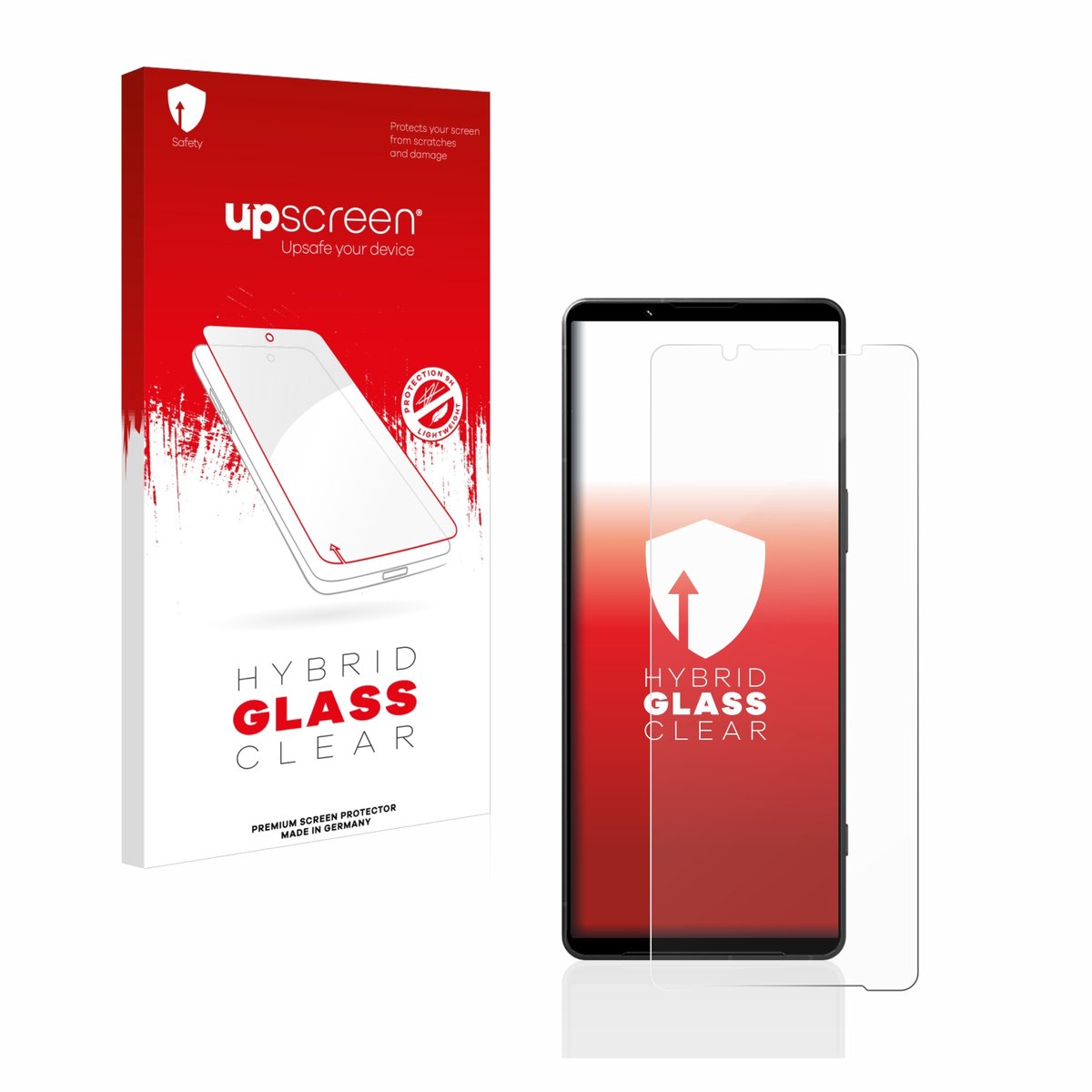 upscreen - Screenprotector voor Sony Xperia 1 V - Folie Beschermfolie Beschermglas transparant