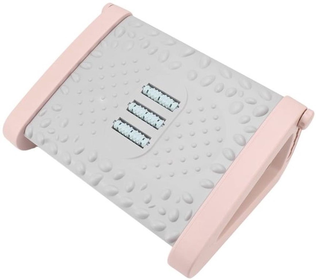 Voetensteun Ergonomisch - 6 Hoogteverstellingen - Massagetextuur/Roller - Stabiel/Stevig - Verlicht Wreefvermoeidheid - Voor Kantoor/Thuis
