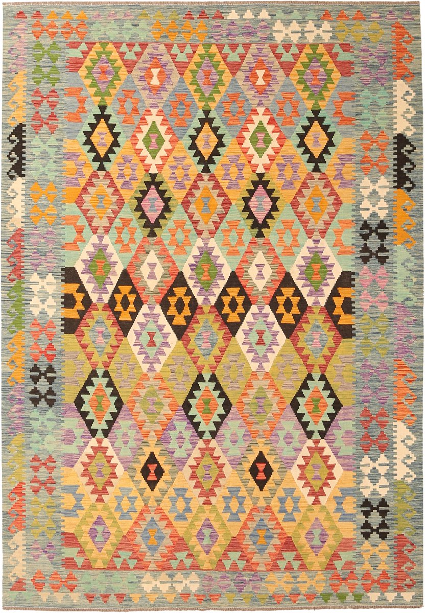 Originele Handgemaakte Afghaanse Tribale wol kilim Tapijt