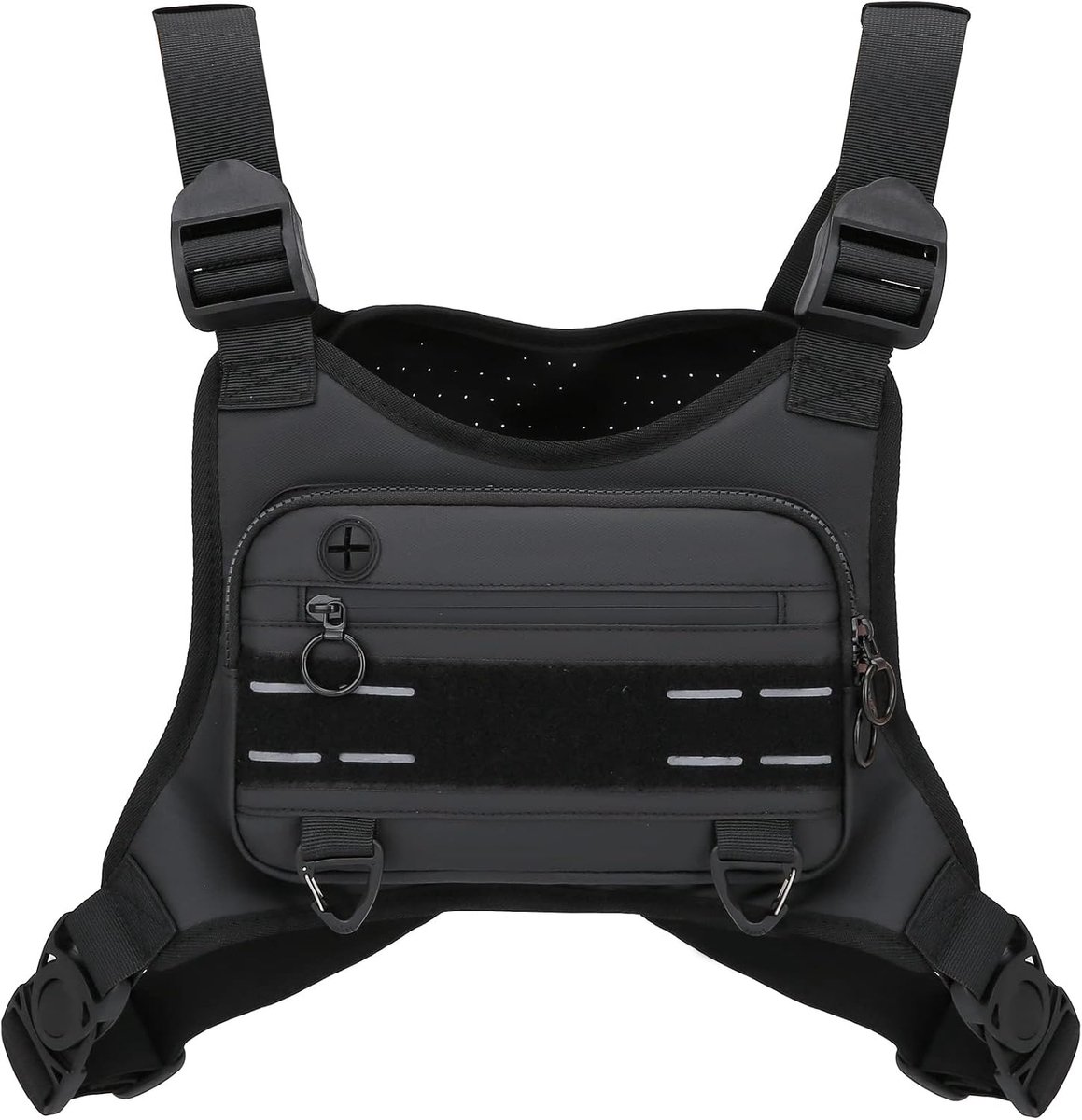 Hardloopvest Heren - Lichtgewicht Waterafstotende Running Vest Borsttas met Telefoonhouder en Opbergvakken - Sporttas voor Hardlopen, Joggen, Fitness, Fietsen, Wandelen, Trailrunning en Marathon