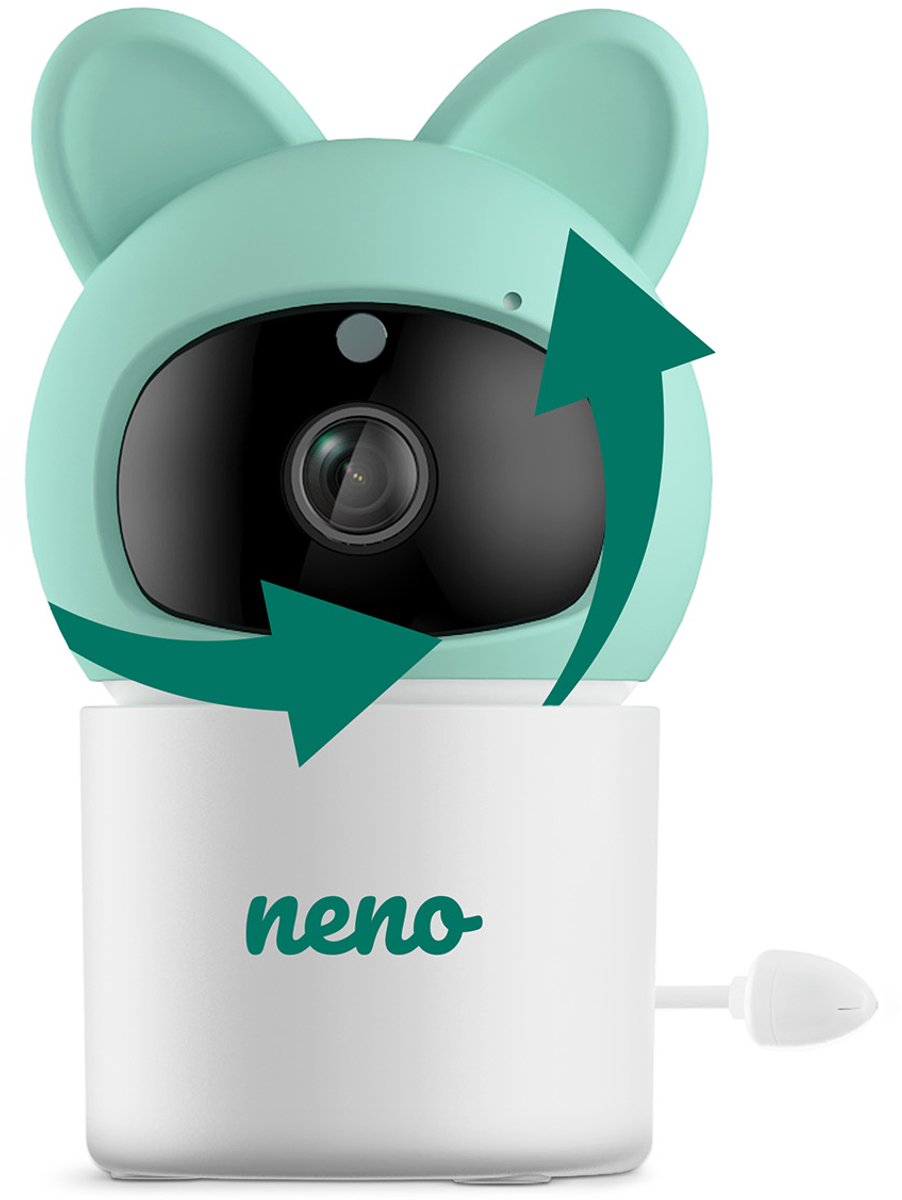 Neno Orso Professionele WiFi Babyfoon met Camera – 1080p, Bewegingsdetectie en Nachtzicht