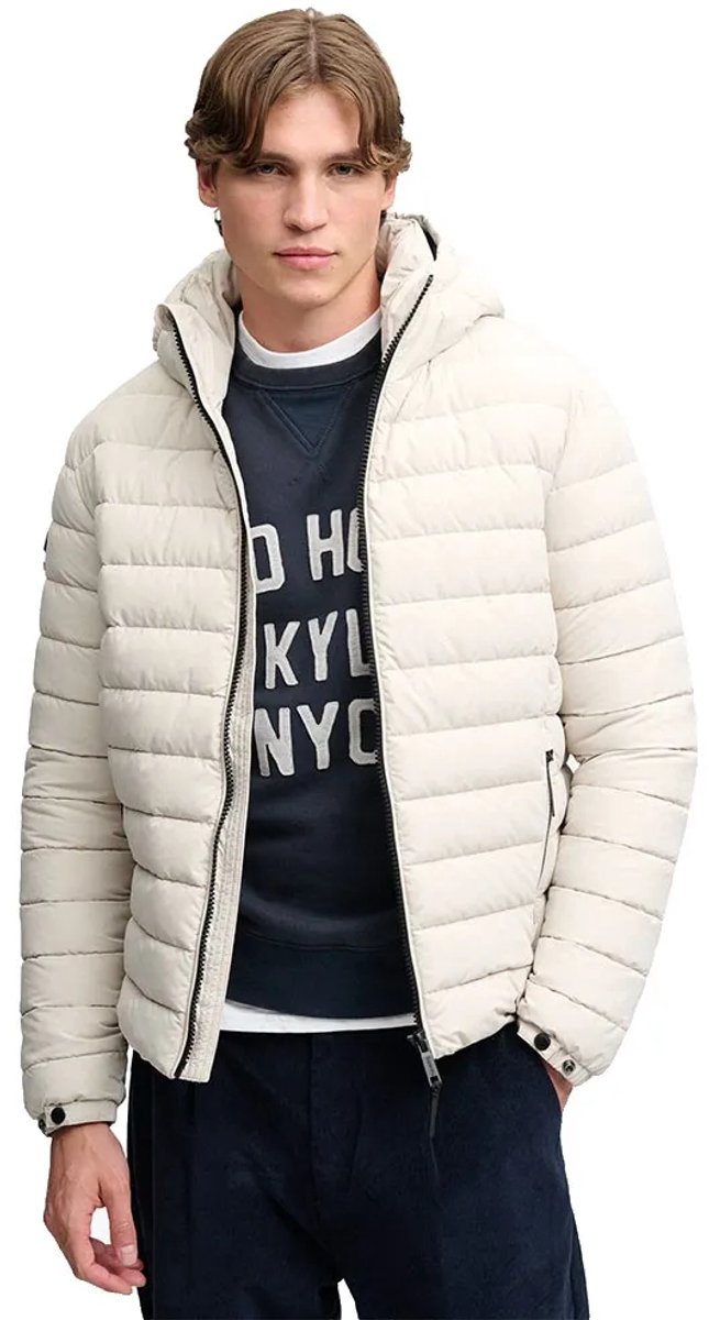Superdry - Fuji Midweight Gewatteerde Jas Met Capuchon - Heren - Gewatteerde jassen