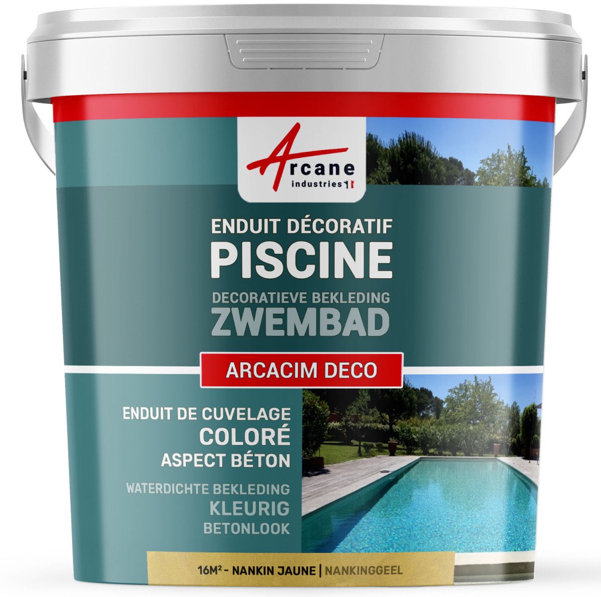 Decoratieve afwerkingscoating voor zwembad: ARCACIM DECO