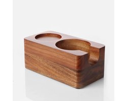 Houten tamper van 51 mm Geschikt voor portafilter koffiezetapparaten