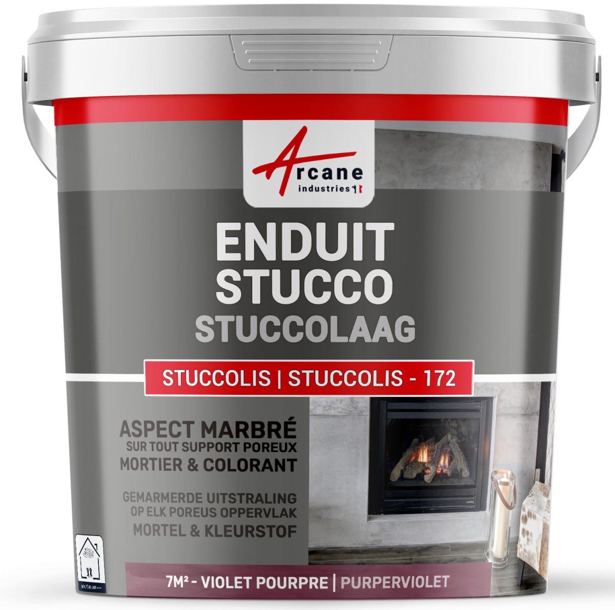 Stucco verf, STUCCOLIS - 172 PLEISTER met mortel en kleurstof