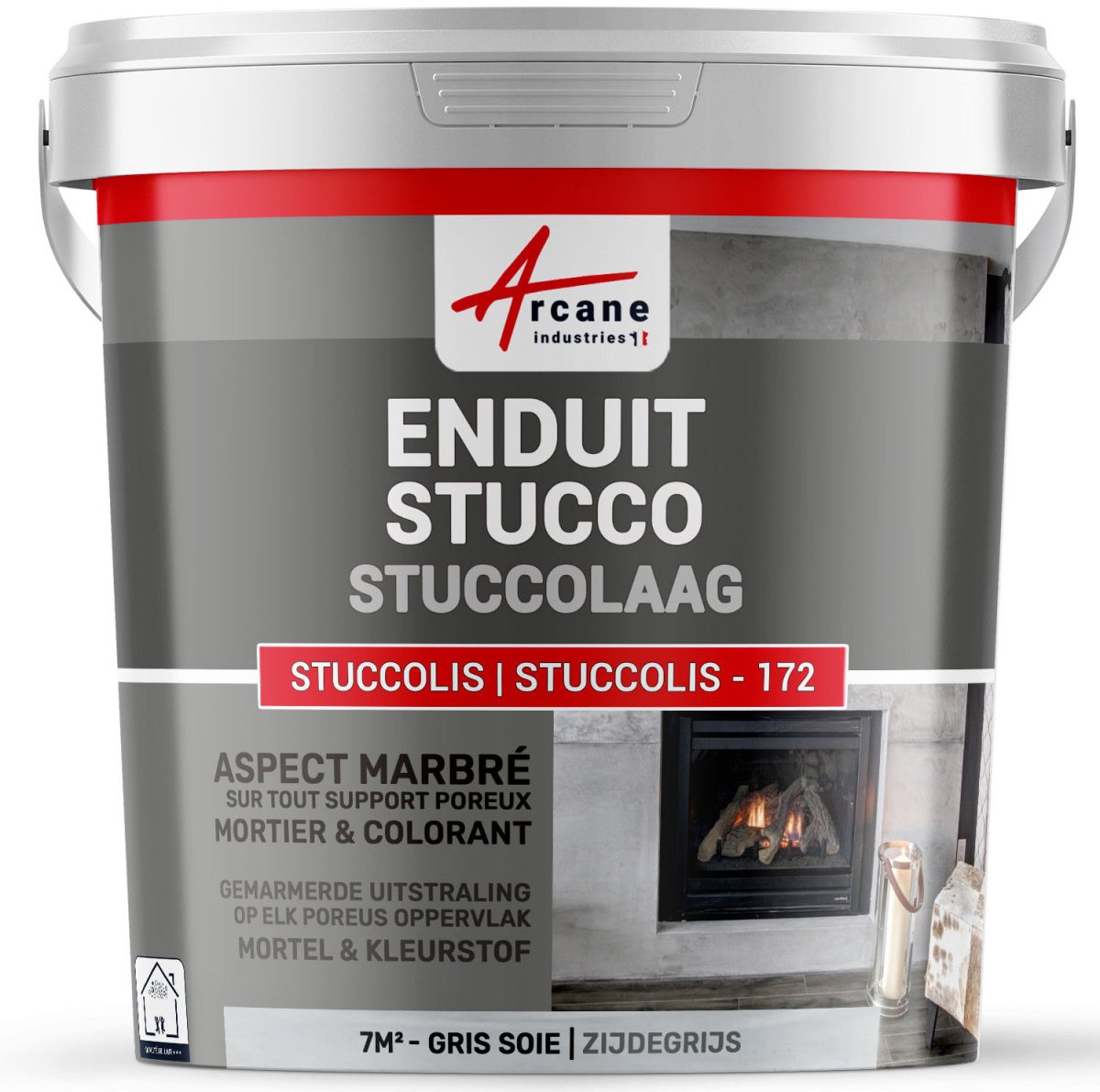 Stucco verf, STUCCOLIS - 172 PLEISTER met mortel en kleurstof